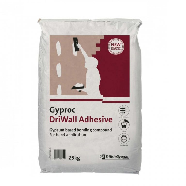 Gyproc Drywall Plasterboard Adhesive 25kg Supplies Gloucester
