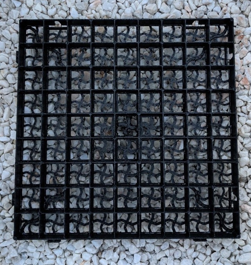 Black Plastic Ground Reinforcing Gravel Grids (500x500mm)