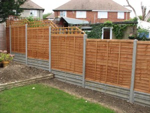 Example Lap panels with 6 and 12inch concrete recessed gravel boards